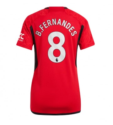 Maillot de foot Manchester United Bruno Fernandes #8 Domicile Femmes 2023-24 Manches Courte
